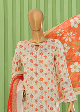 Dhagakari By HZ Textiles Ninokara Embroidered Cotton 3 Piece Unstitched Suit HZ25DV2 D-DNE-101